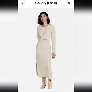 FAHERTY Knit Alpine Wrap Dress (Size: M)